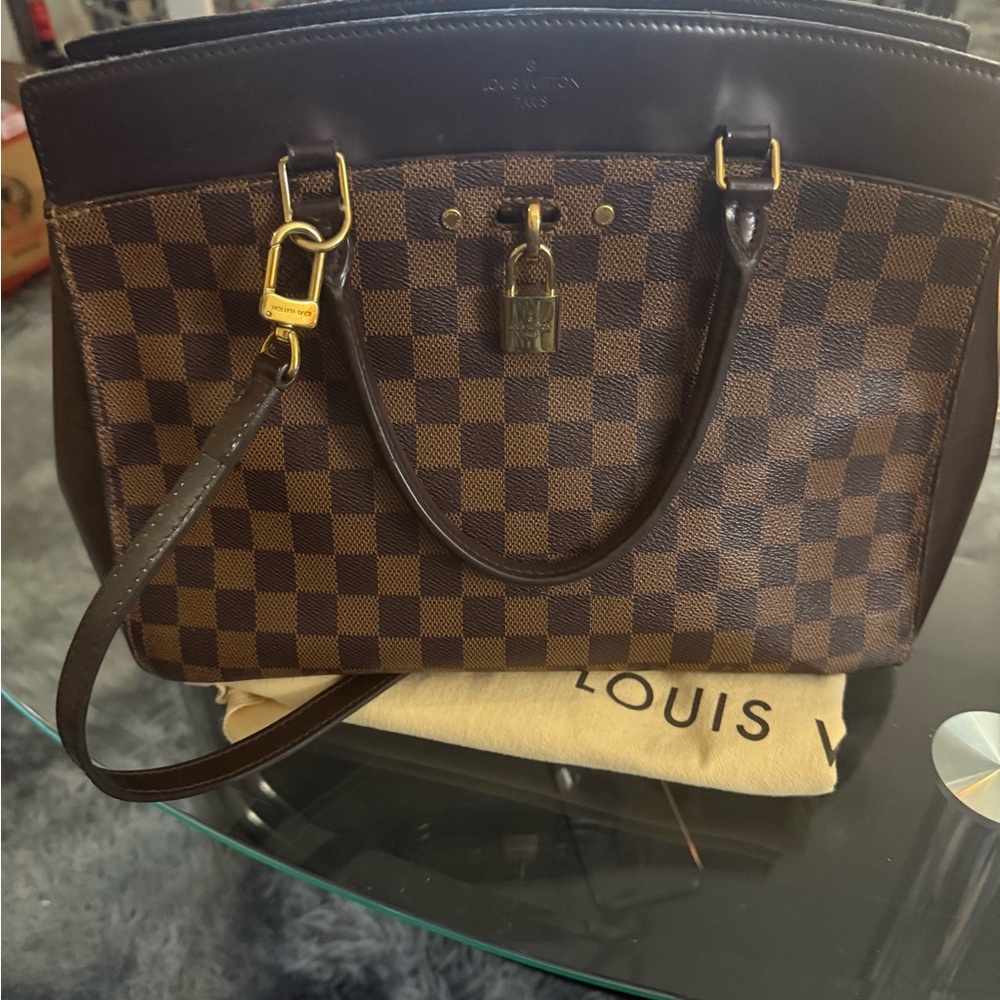 Louis Vuitton Dark Brown Checkered Satchel